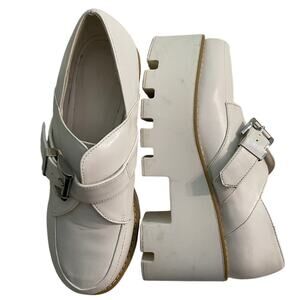 ASOS White Chunky Platform Loafers US SZ 6